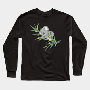 koala sleeping Long Sleeve T-Shirt